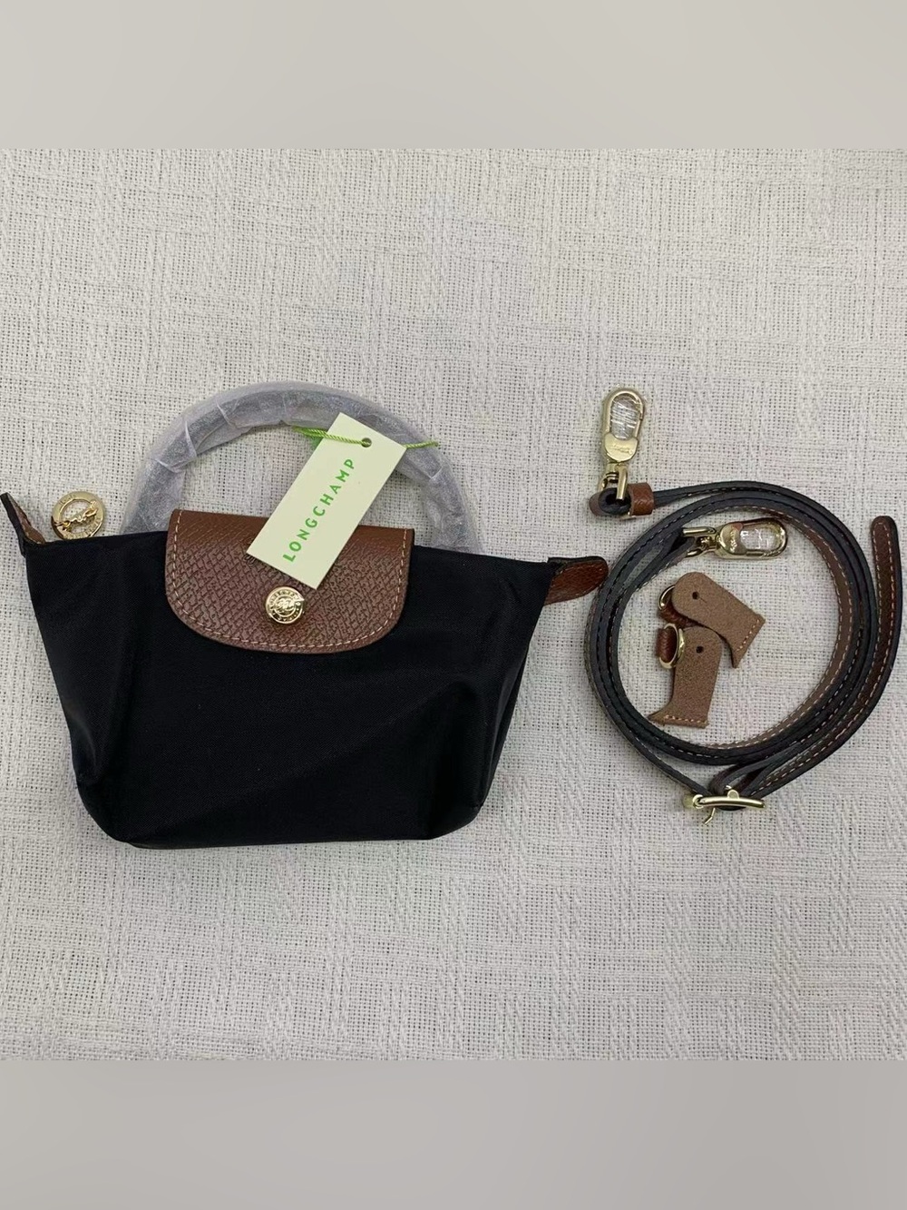 Longchamp Black Mini Crossbody Bag